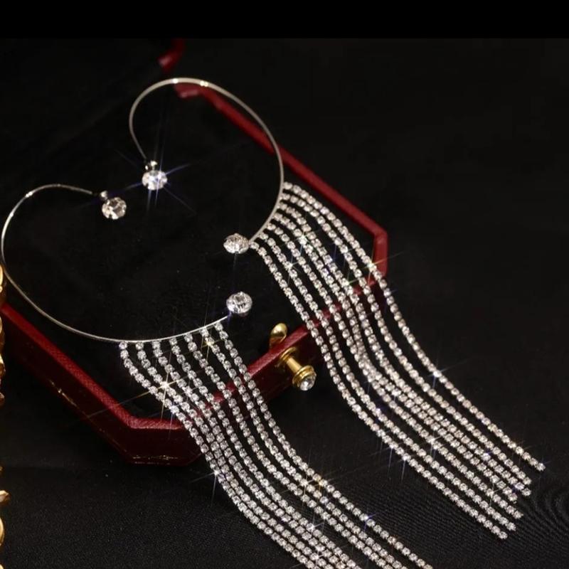 Irisbub™ Sparkling Diamond Tassel Earrings