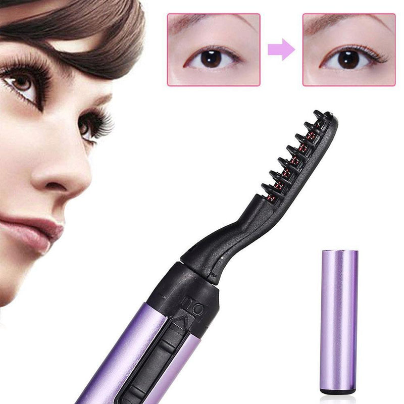 comfybear Electric Heated Eyelash Curler with Comb Design